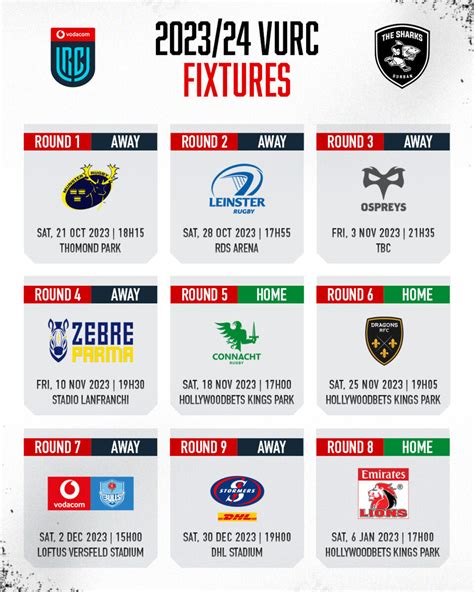 durban sharks fixtures 2024